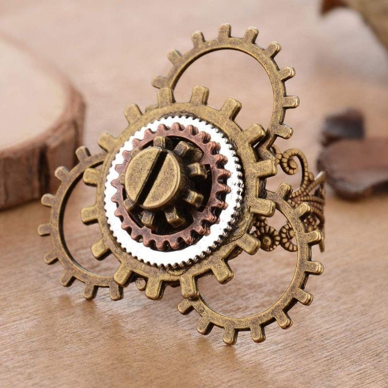 Bague Rouage Steampunk | LuxeGénie - The Steampunk Emporium