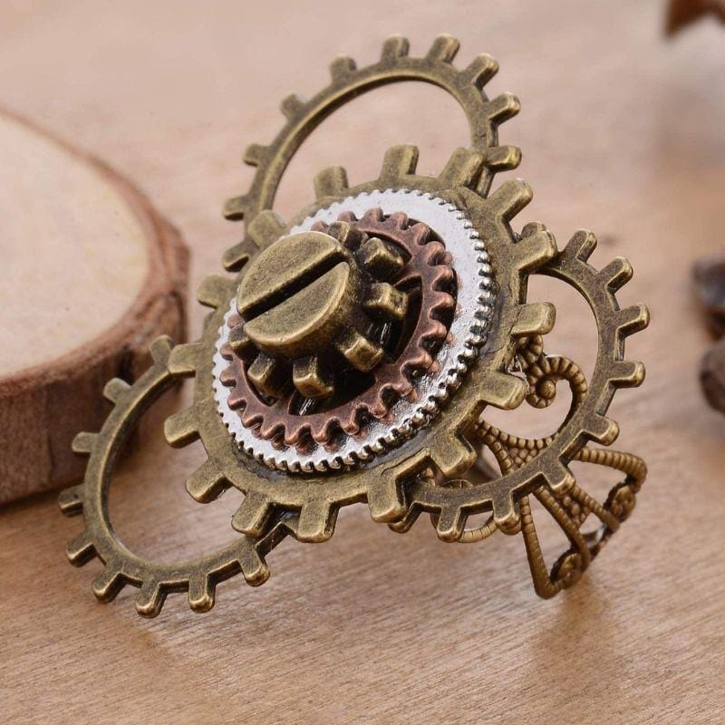 Bague Rouage Steampunk | LuxeGénie - The Steampunk Emporium