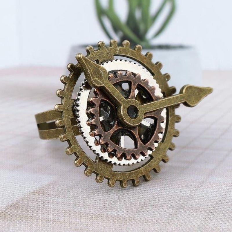 Bague Steampunk Horloge | TimeCrafted - The Steampunk Emporium