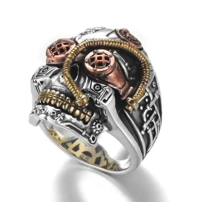 Bague Steampunk Skull Acier | StyleLuxe - The Steampunk Emporium