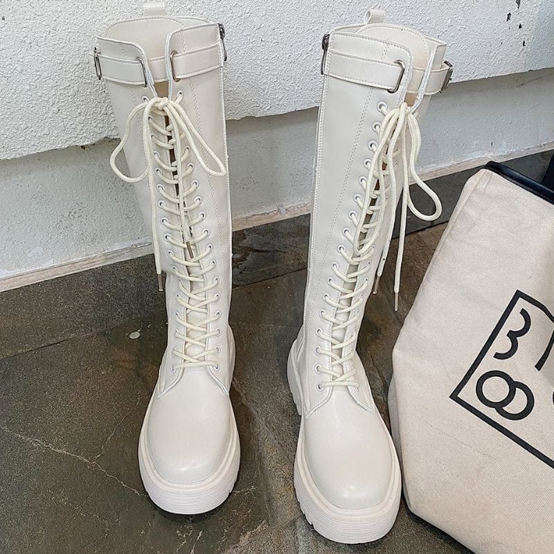 Bottes Blanches pour Femme | Éclat de la Mode - The Steampunk Emporium