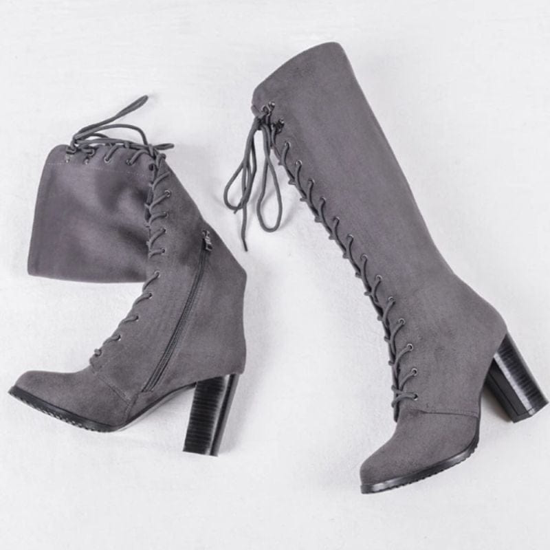 Bottes Hautes à Lacets pour Femme | Glam Boots - The Steampunk Emporium