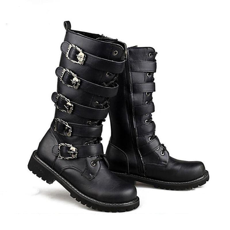 Bottes Steampunk en PU Homme | PowerGear - The Steampunk Emporium