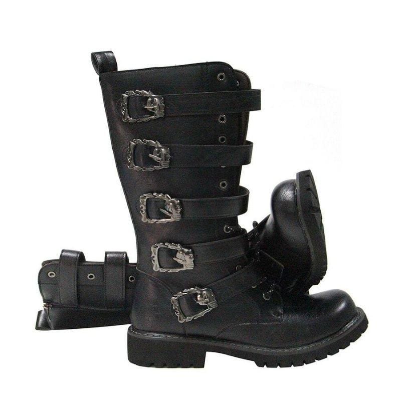 Bottes Steampunk en PU Homme | PowerGear - The Steampunk Emporium