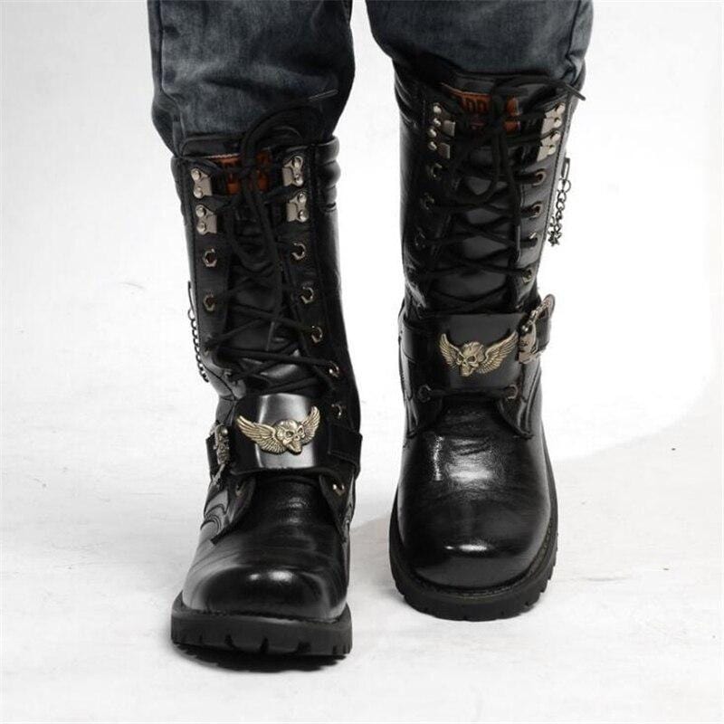 Bottes Steampunk Gothique Tête de Mort | MystiCranium - The Steampunk Emporium