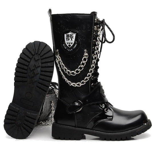 Bottes Steampunk Montantes | SteelTech Boots - The Steampunk Emporium Noir / 37