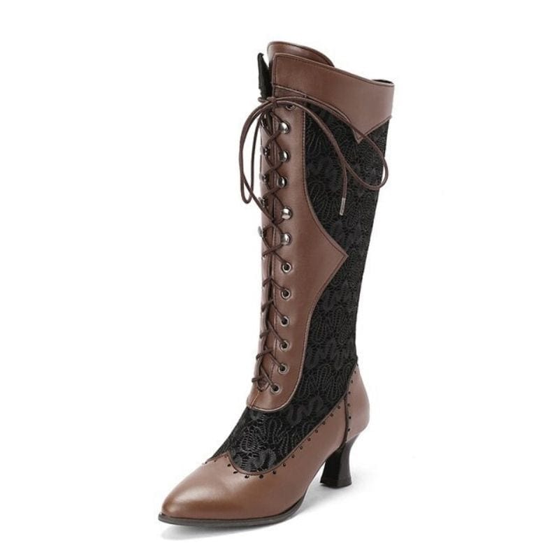 Bottes Steampunk Victoriennes | SteamFusion - The Steampunk Emporium Marron / 34