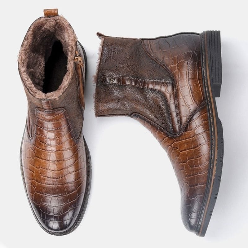 Bottines Marron Foncé pour Homme | StyleMoc - The Steampunk Emporium