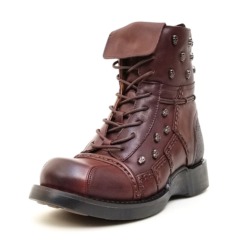 Bottines Moto Marron | MotoLuxe - The Steampunk Emporium 42