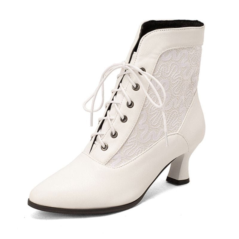 Bottines Steampunk Edwardiennes | SteampunkEdward - The Steampunk Emporium 32 / Blanc