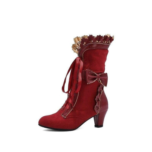 Bottines Steampunk Rouge | RougeFury - The Steampunk Emporium Rouge / 34