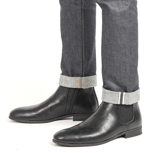 Bottines Zippées en PU pour Homme | StyleLux - The Steampunk Emporium 40