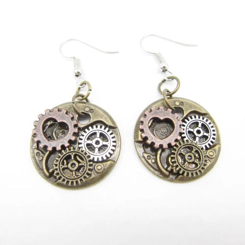 Boucles d'Oreilles Pendantes Steampunk | Collection Mystéria - The Steampunk Emporium Style 16