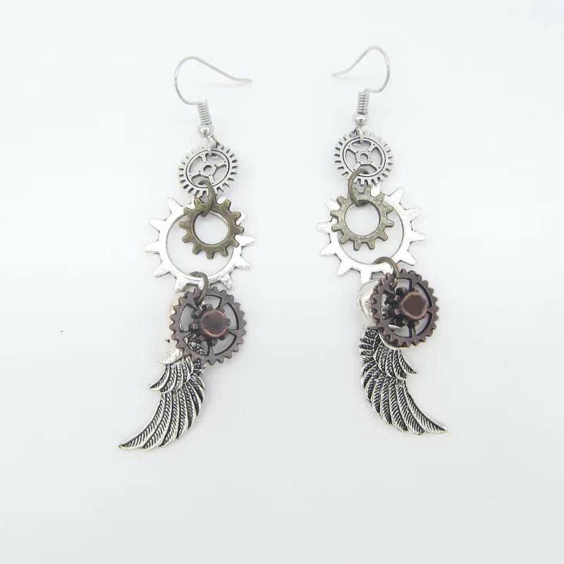 Boucles d'Oreilles Pendantes Steampunk | Collection Mystéria - The Steampunk Emporium Style 18