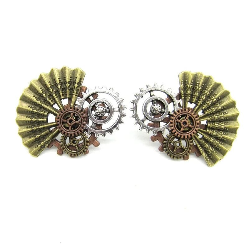 Boucles d'Oreilles Pendantes Steampunk | Collection Mystéria - The Steampunk Emporium Style 21