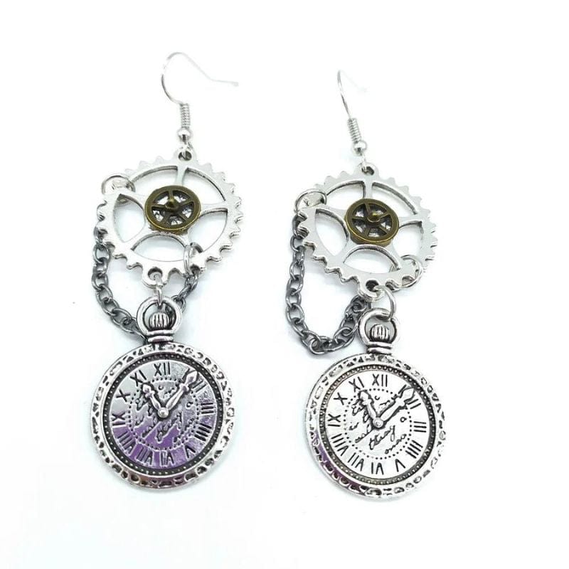 Boucles d'Oreilles Pendantes Steampunk | Collection Mystéria - The Steampunk Emporium Style 23