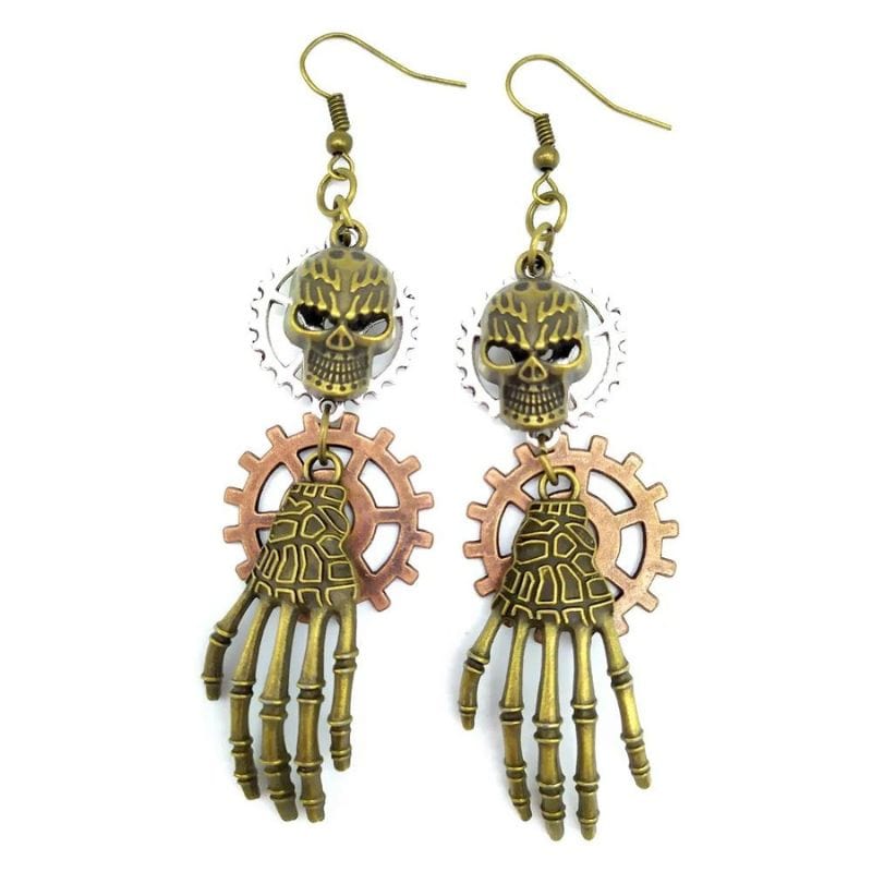 Boucles d'Oreilles Pendantes Steampunk | Collection Mystéria - The Steampunk Emporium Style 32