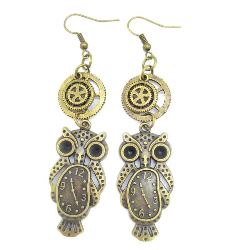 Boucles d'Oreilles Pendantes Steampunk | Collection Mystéria - The Steampunk Emporium Style 35