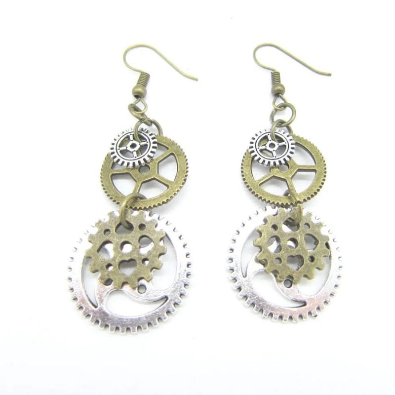 Boucles d'Oreilles Pendantes Steampunk | Collection Mystéria - The Steampunk Emporium Style 6