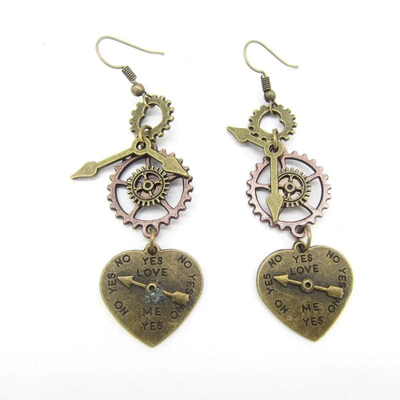 Boucles d'Oreilles Pendantes Steampunk | Collection Mystéria - The Steampunk Emporium Style 7