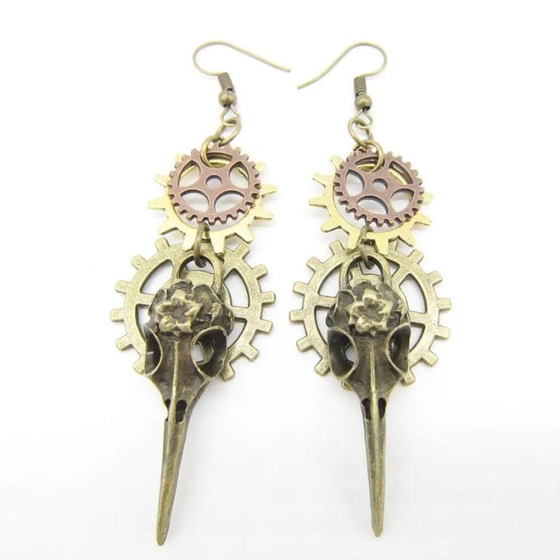 Boucles d'Oreilles Pendantes Steampunk | Collection Mystéria - The Steampunk Emporium Style 8