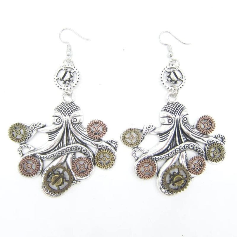 Boucles d'Oreilles Pendantes Steampunk | Collection Mystéria - The Steampunk Emporium Style 9