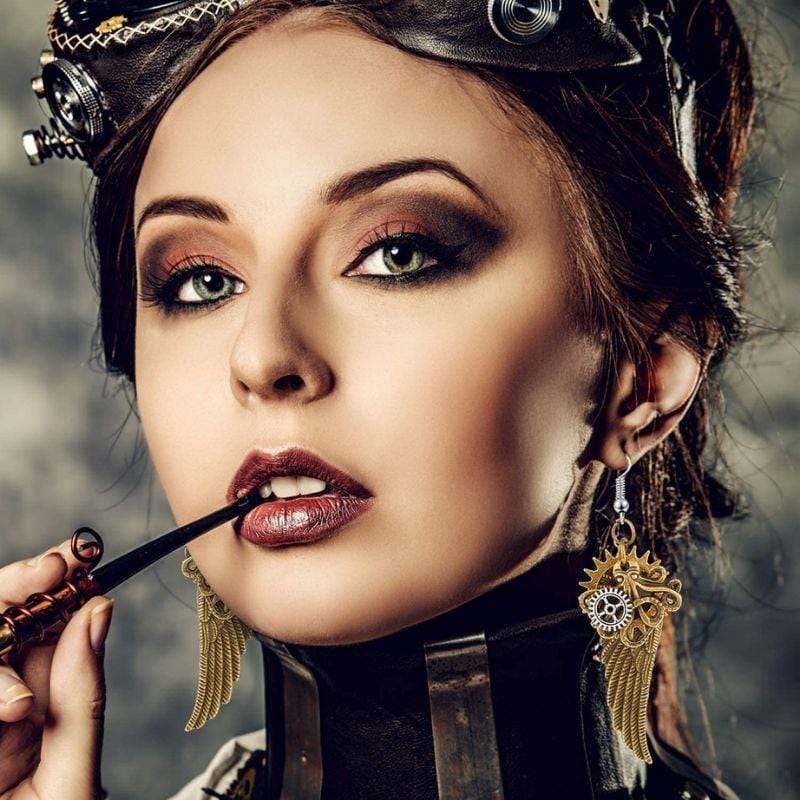 Boucles d'Oreilles Steampunk | Éclat Mécanique - The Steampunk Emporium