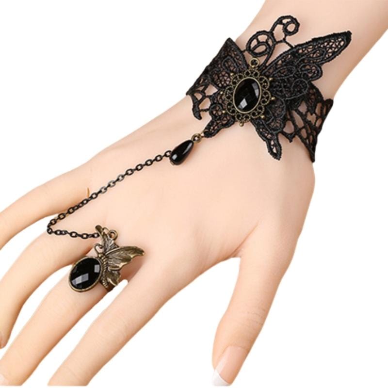 Bracelet Bague Gothique | Shadow Luxe - The Steampunk Emporium