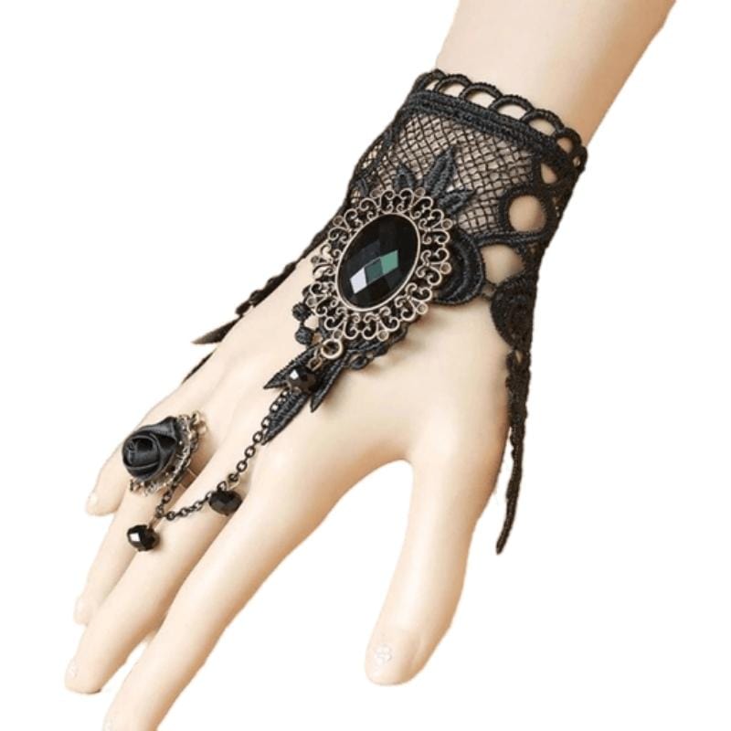 Bracelet Gothique Dentelle | Shadowlace - The Steampunk Emporium