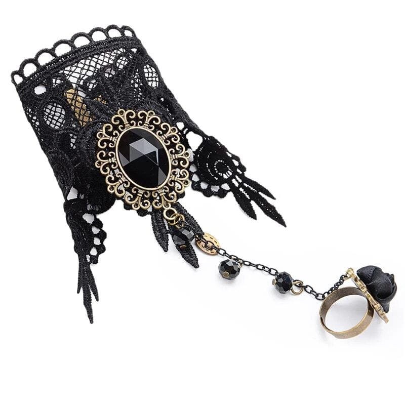 Bracelet Gothique Dentelle | Shadowlace - The Steampunk Emporium