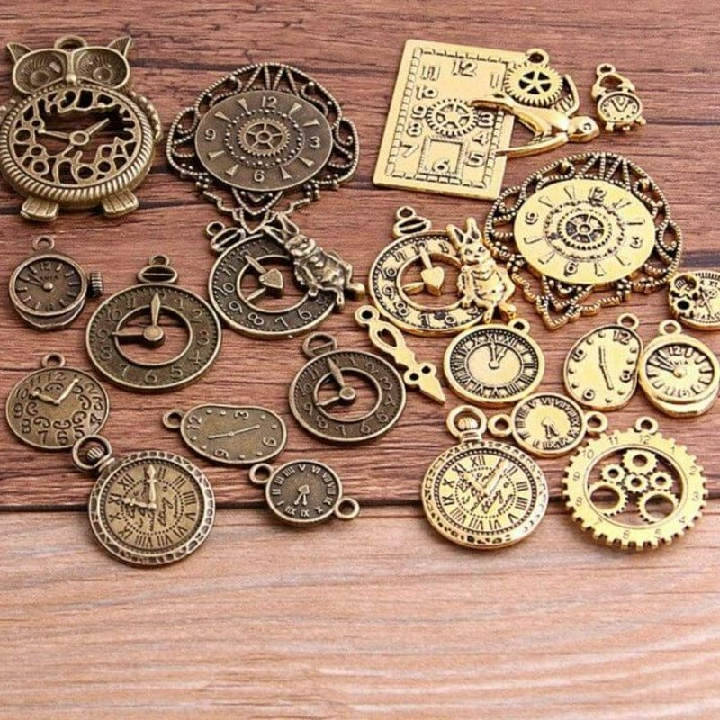 Breloque Steampunk | Éclat d'Antiquité - The Steampunk Emporium Bronze et Or