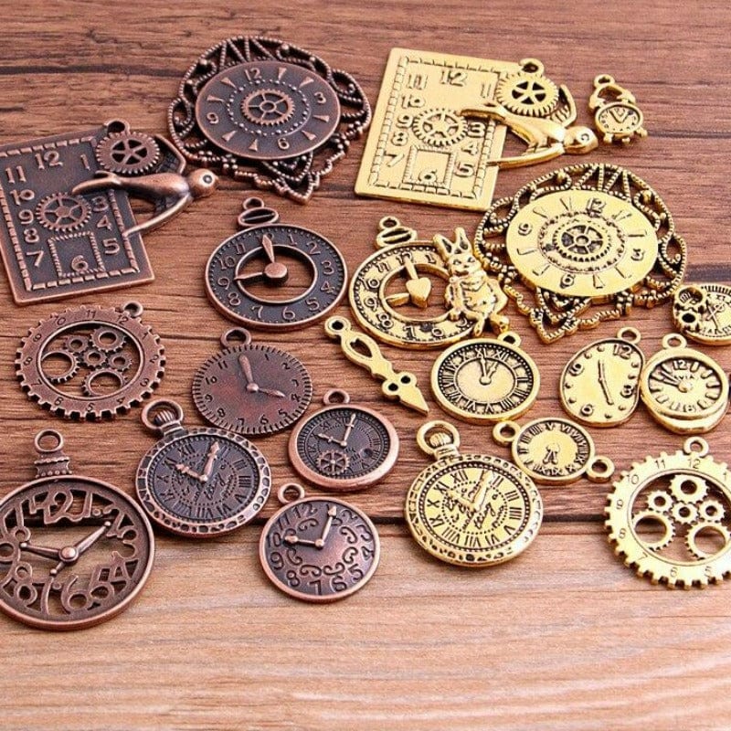 Breloque Steampunk | Éclat d'Antiquité - The Steampunk Emporium Cuivre et Or