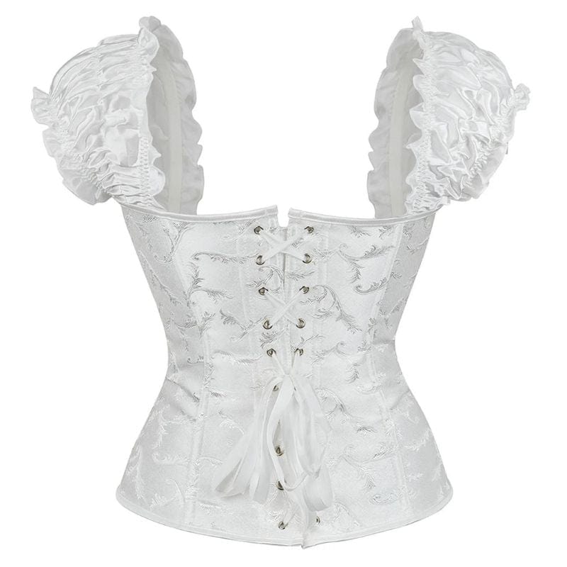 Bustier Blanc Victorien | Divinio - The Steampunk Emporium