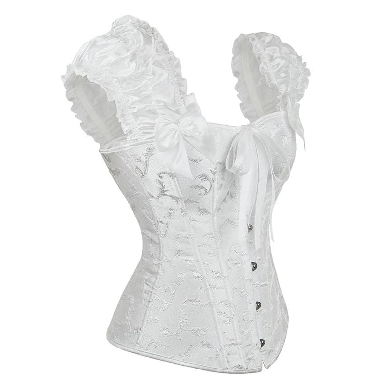 Bustier Blanc Victorien | Divinio - The Steampunk Emporium