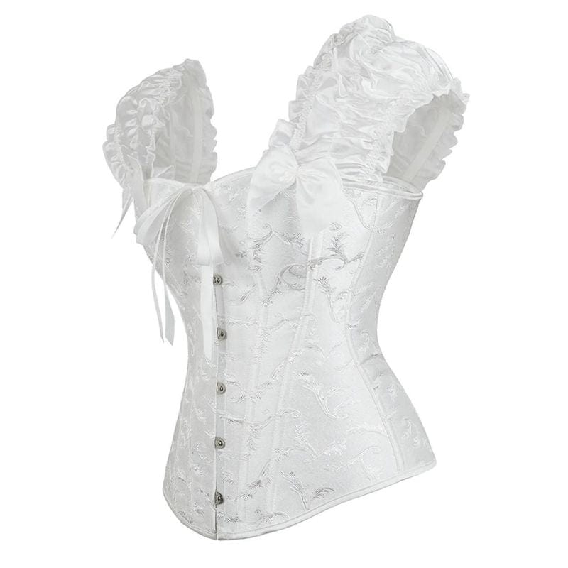 Bustier Blanc Victorien | Divinio - The Steampunk Emporium