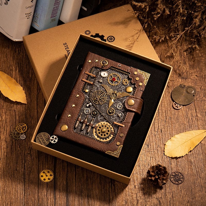 Carnet en PU Steampunk | Édition Luminare - The Steampunk Emporium