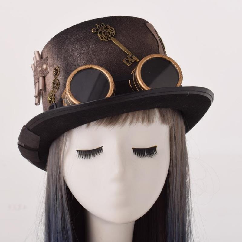 Chapeau Haut de Forme avec Engrenages | FormeGear - The Steampunk Emporium