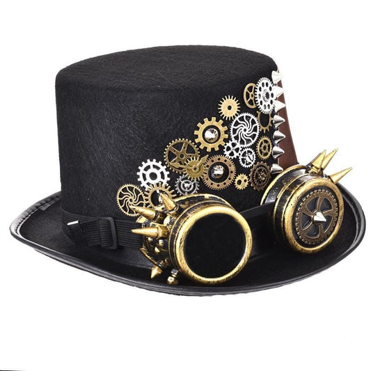 Chapeau Haut de Forme Bas | Hat Excellence - The Steampunk Emporium 54cm