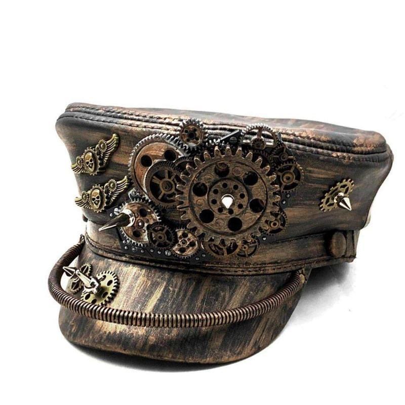 Chapeau Képi pour Homme | LuxeCoiffe - The Steampunk Emporium 55-56cm