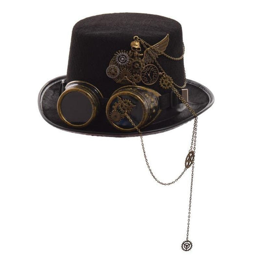 Chapeau Steampunk avec Lunettes | TurboGear - The Steampunk Emporium 59-61cm