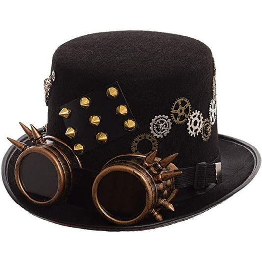 Chapeau Steampunk Engrenage | EchoGears - The Steampunk Emporium Noir / M (58 cm)