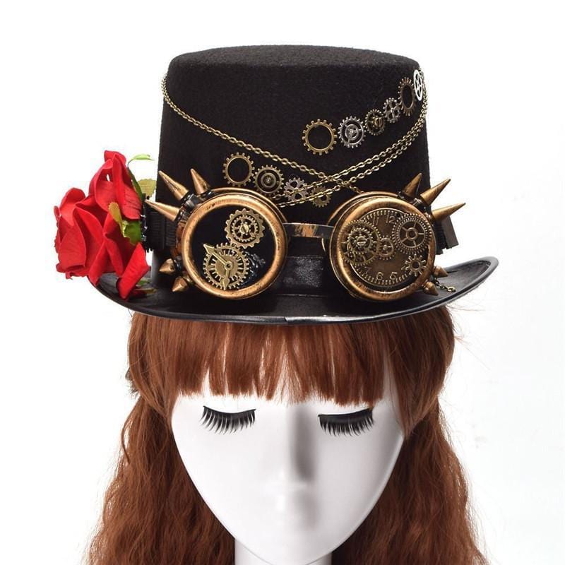 Chapeau Steampunk Haut de Forme pour Femme | WonderStyle - The Steampunk Emporium