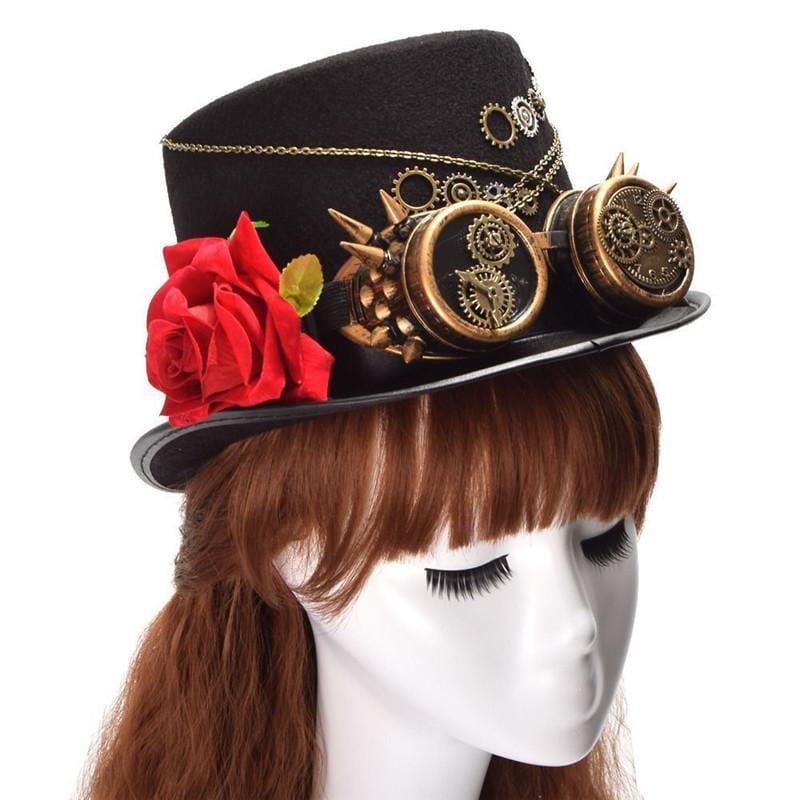 Chapeau Steampunk Haut de Forme pour Femme | WonderStyle - The Steampunk Emporium