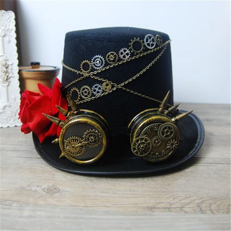 Chapeau Steampunk Haut de Forme pour Femme | WonderStyle - The Steampunk Emporium