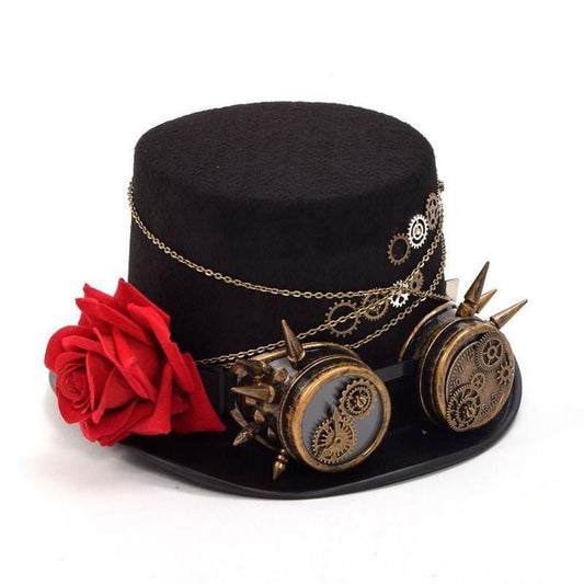 Chapeau Steampunk Haut de Forme pour Femme | WonderStyle - The Steampunk Emporium 58cm