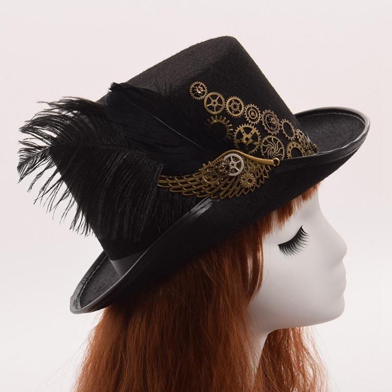 Chapeau Victorien Avec Plume | PlumeVogue - The Steampunk Emporium