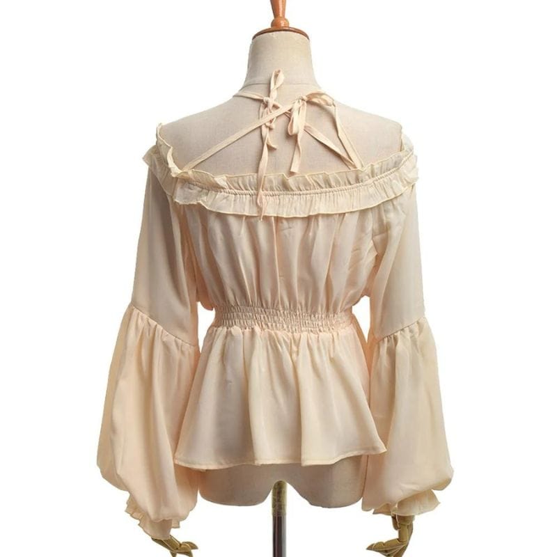 Chemise Médiévale Femme Manches Évasées | Enchantress - The Steampunk Emporium