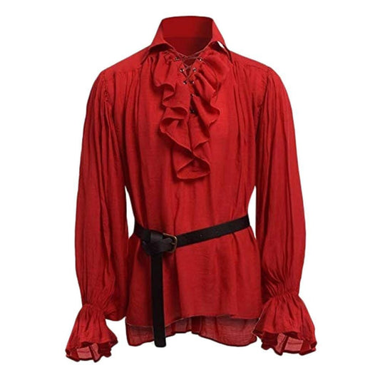 Chemise Rouge Steampunk Homme | SteamWear - The Steampunk Emporium