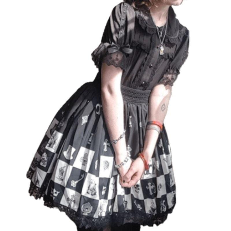 Chemise Steampunk Edwardian | LuxeSteampulse - The Steampunk Emporium S / Noir