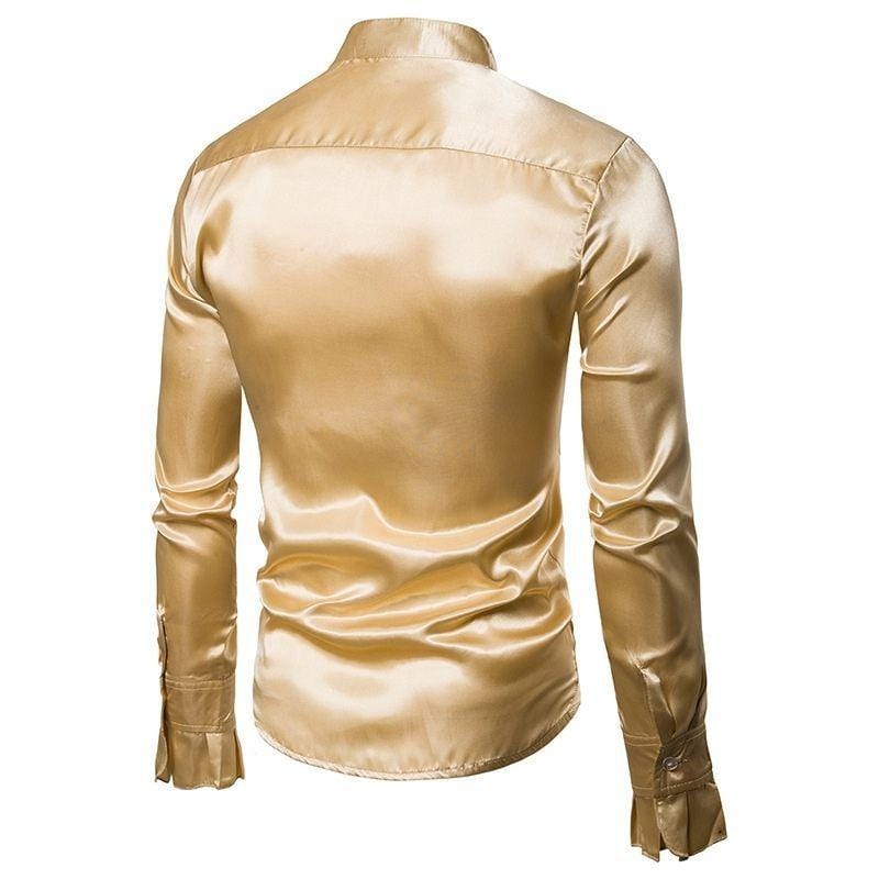 Chemise Steampunk en Satin Gold | GoldSteal - The Steampunk Emporium